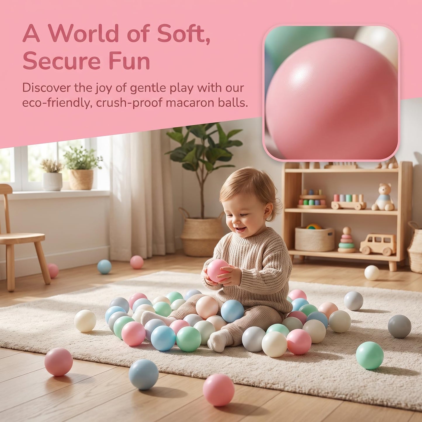 Plastic Ball Pit Balls 50/100/200/400 Pack for Baby Toddler Kids Play