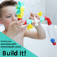 BubbleBee Bath Toys - 11 Piece Bath Toy Set, Top Selling Building STEM Toys, Toddler Bath Toys For Engaging Fun!