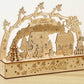 3D Wooden Puzzles for Adults 35pcs LED Light Xmas Theme DIY Wooden Assembly Kit for Teens Home Decor
