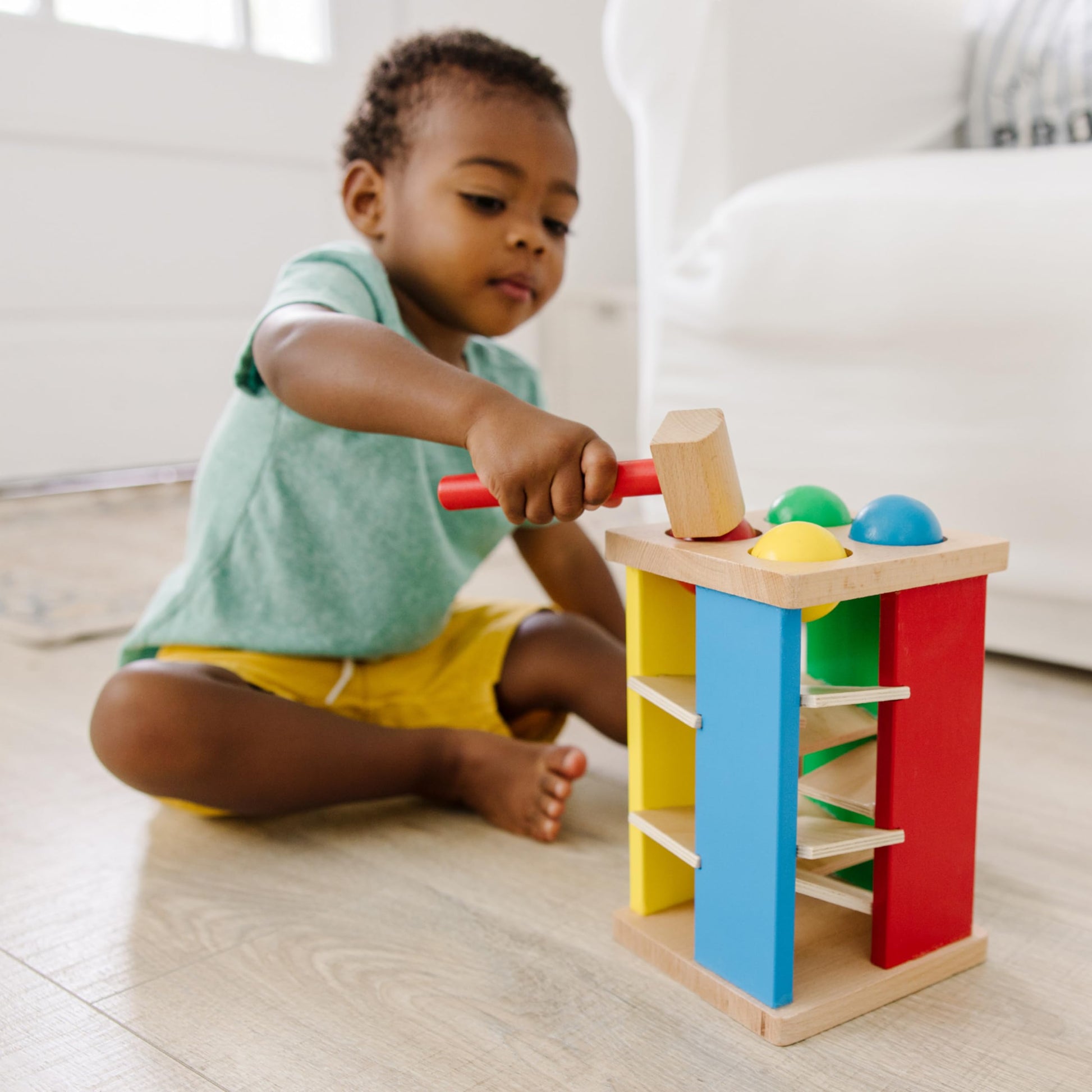 Melissa & Doug Pound and Roll Tower | Developmental Toy | Motor Skills | Problem Solving | 2+ | Gift for Boy or Girl