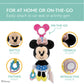 Disney Baby Minnie Mouse On The Go Activity Toy with Teething Rings, Crinkle Sounds, Mirror, and Rattle for Babies and Infants