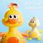 iPlay, iLearn Press to Go Duck Car Toys Set for Toddlers 1-3, Baby Push Go Racing Cars, Infant Play Vehicle Set, 1st Valentine Gift Easter Stuffer