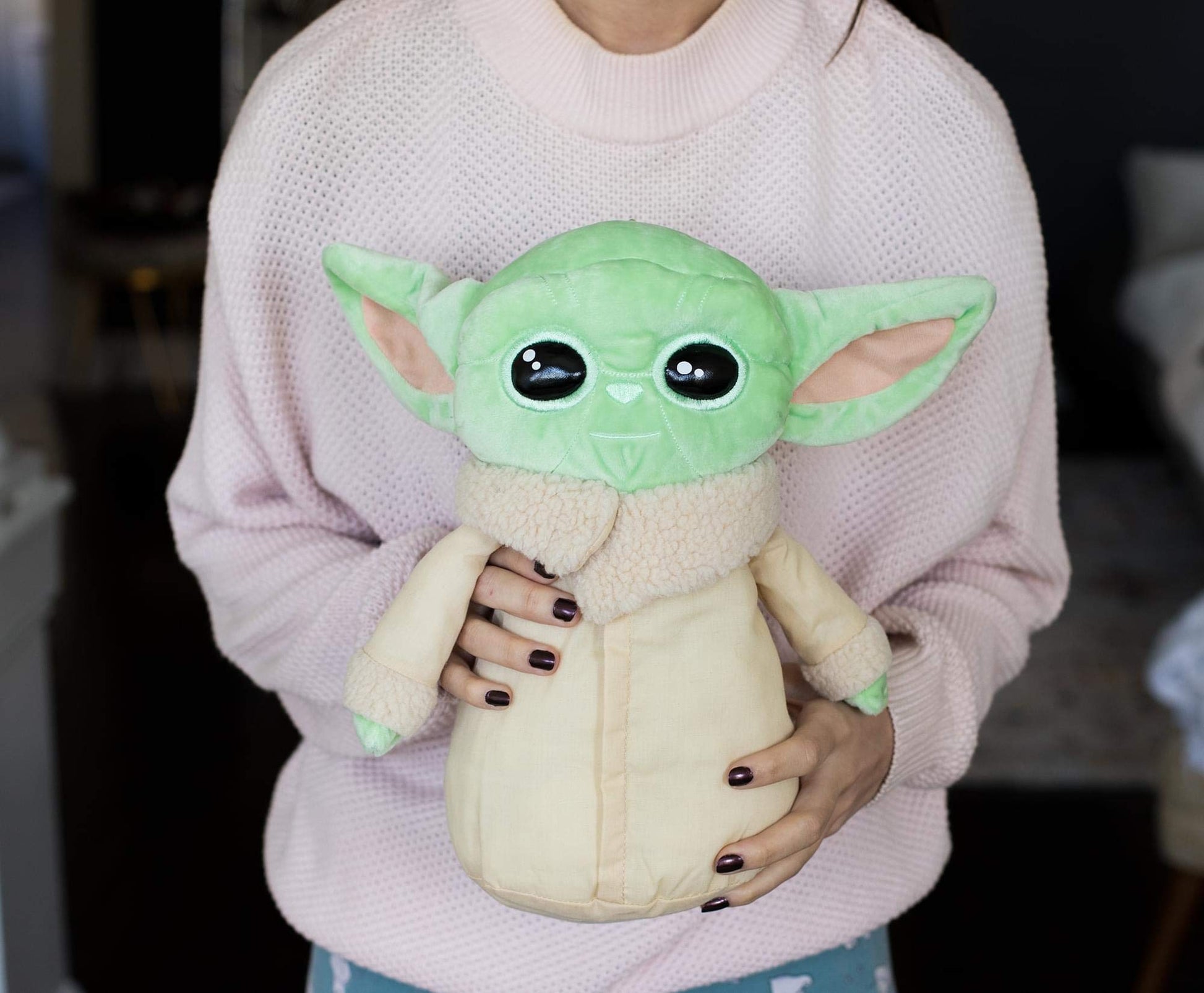 Loungefly Star Wars: The Mandalorian The Child 12-Inch Plush Toy with Pocket Zipper | Baby Yoda Plush Clip-On Doll | Super Soft Star Wars Stuffed