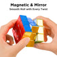 D-FantiX Magnetic Mirror Reflective Speed Cube 3x3x3 with Display Stand
