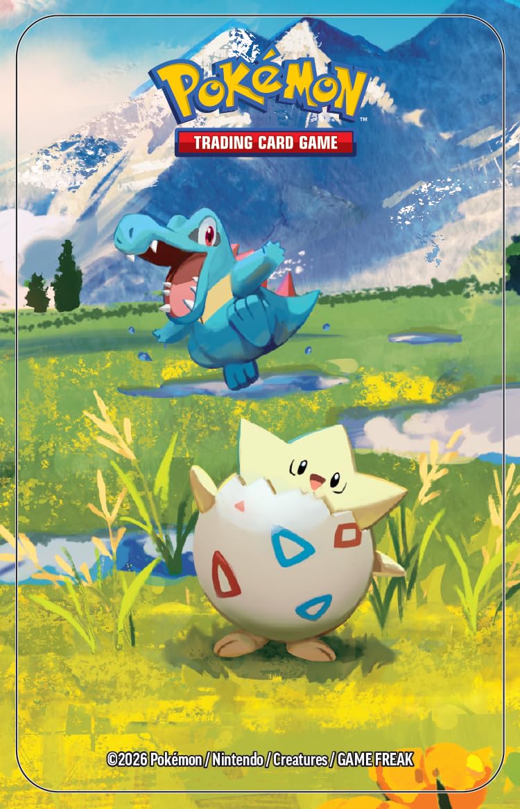 Pokemon TCG: Mega Evolution-Ascended Heroes Mini Tin: Togepi & Totodile (1 Sticker Sheet, a Pokémon Art Card & 2 Booster Packs)