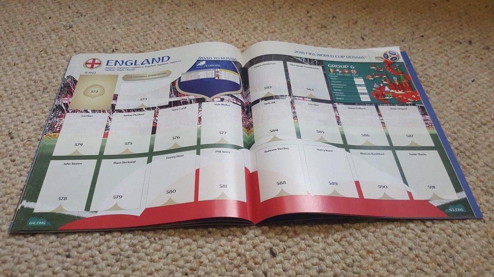 Panini FIFA World Cup 2018 Collectible Stickers Scrapbook