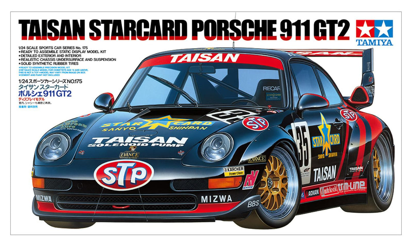 Tamiya 1: 24 300024175 - Taisan Star Card Porsche 911Gt2 1995