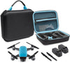 CaseSack Compact Travel and Protection Case for DJI Spark Mini Quadcopter Drone, Slots for extra batteries and propellers, Mesh Pocket for USB Cable
