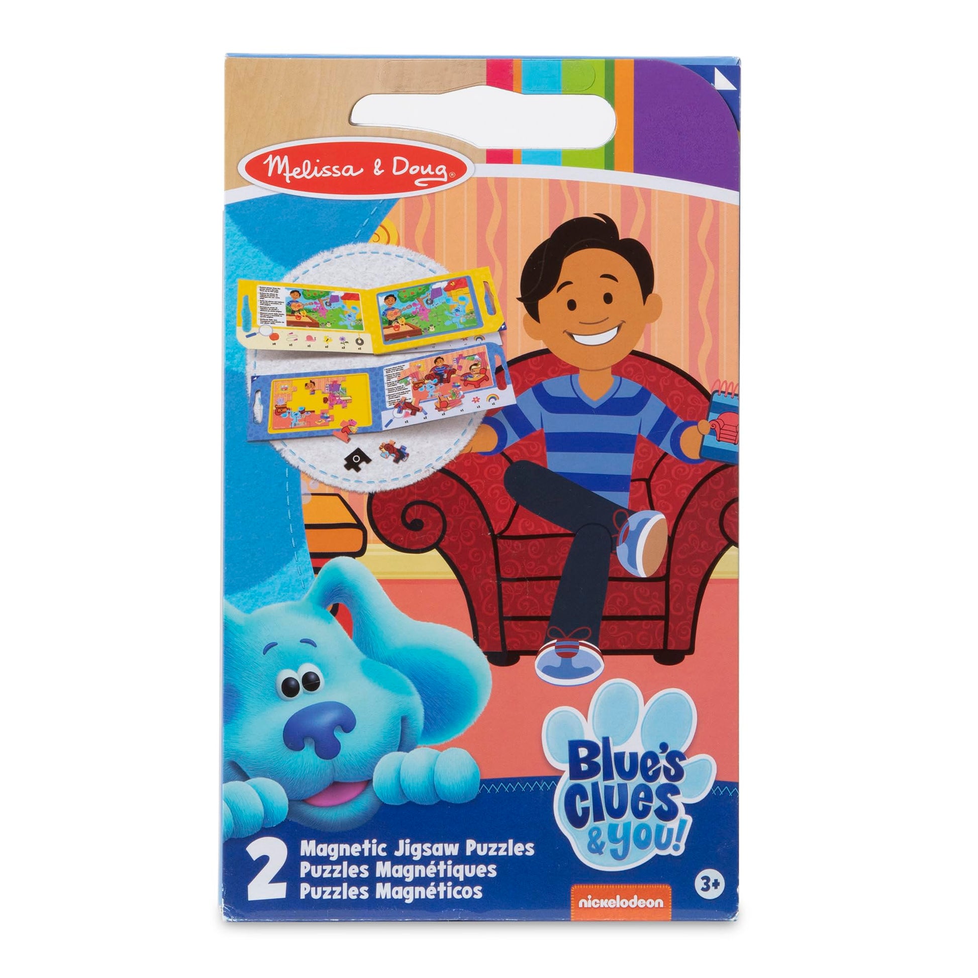 Melissa & Doug Blue's Clues & You! Take-Along Magnetic Jigsaw Puzzles (2 15-Piece Puzzles)