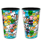 Minecraft Reusable Tumbler Cup Pack - Video Game Party Favor 6 Piece Bundle with 24 Oz Cups Plus Stickers, More | Bulk Minecraft Water Tumblers