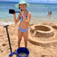PUFFERFISH Better Bucket - Foldable Water Bucket for Sand Castles - Made from Recycled Plastic - Build Sand Castles with Ease