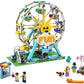 LEGO Creator 3in1 Ferris Wheel 31119 Building Kit with Rebuildable Toy Bumper Cars, Boat Swing and 5 Minifigures; New 2021 (1,002 Pieces)
