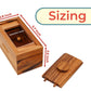 BSIRI Ziggurat Chest Secret Box for Adults Brain Teaser Wooden Money Puzzle Boxes for Cash with Hidden Compartments Ideal Mystery Jewelry 3D Items