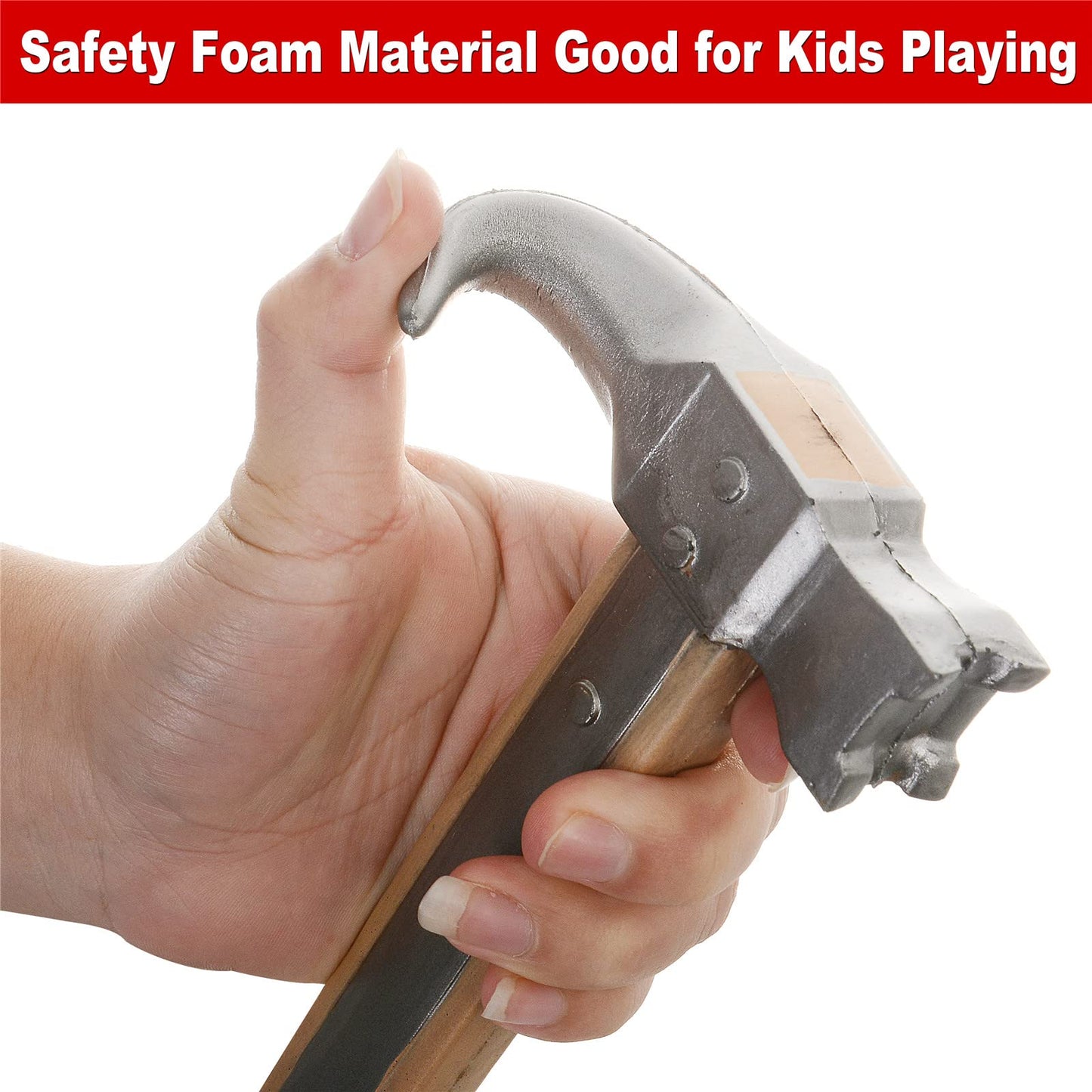 PARTYGEARS Powerful Toy PU Foam Hammer for Kids, Funy Safety Foam Toys, Specially Designed for Children with Safety Weapons and Knight Toys (Hammer)