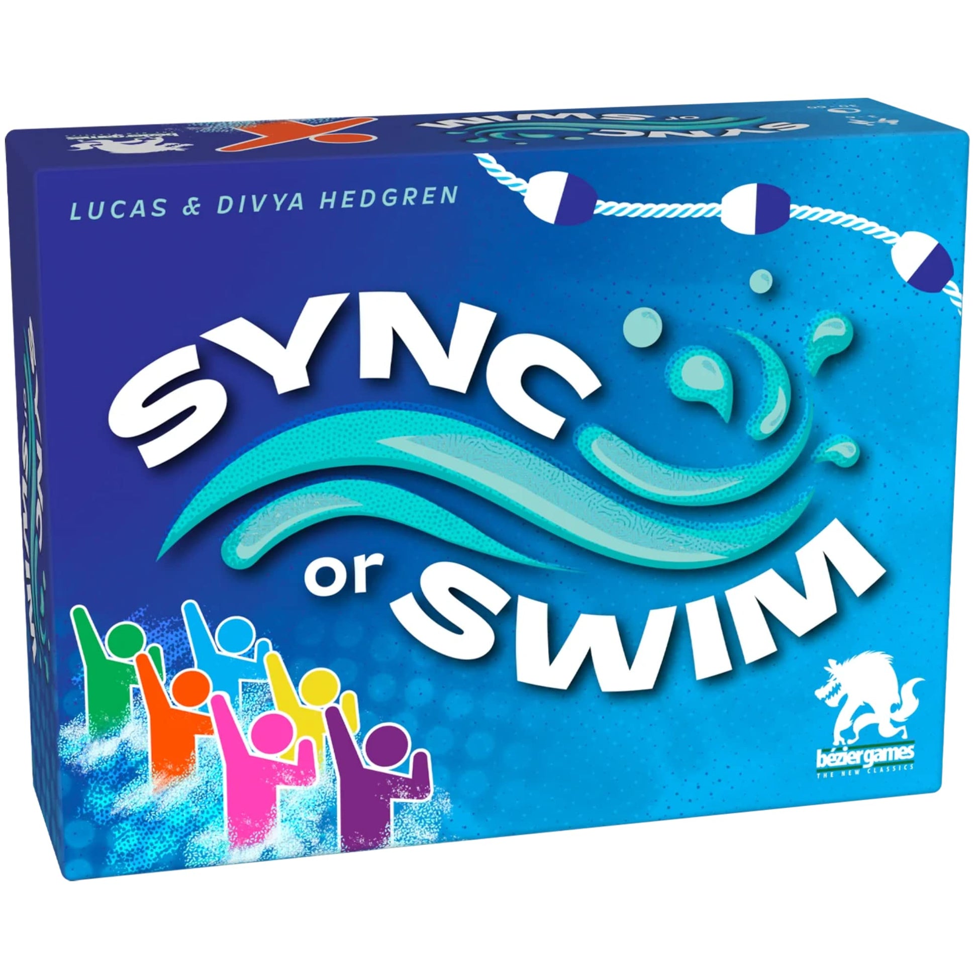 Bézier Games, Sync or Swim - Fast & Fun Strategic Card Game - for 2 to 4 Players, Ages 14+