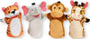 Melissa & Doug Zoo Friends Hand Puppets (Set of 4) - Elephant, Giraffe, Tiger, and Monkey