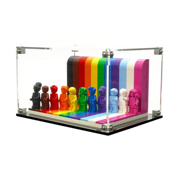 Brickcessories Display Case Compatible with Lego 40516 - Everyone is Awesome - Clear Acrylic Dustproof Showcase - Set Not Included