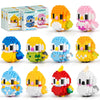 IBLOTIME Micro Parrot Building Sets Easter 10 Pack Mini Bird Animal Brick Kits Creative Micro Bricks Display Gift Christmas Birthday Ages 14+
