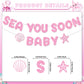 Sea You Soon Baby Shower Decorations: Under The Sea Baby Shower Decorations Ocean Baby Banner Girl Pink