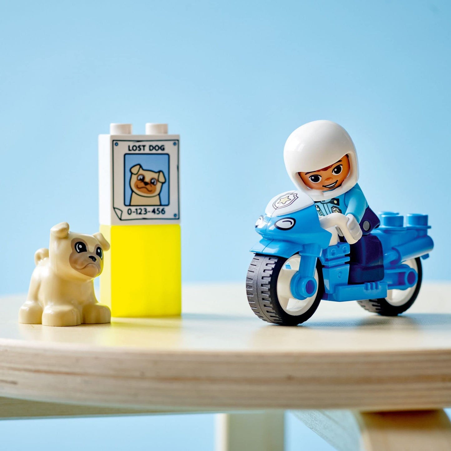 LEGO DUPLO Town Rescue Police Motorcycle 10967 Toy for Toddlers, Boys & Girls 2 Plus Years Old, with Police Officer and Dog Figure, Early Development