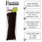 Essentials By Leisure Arts Chenille Stems Dark Brown, 12 Inch 6mm, Bendable Craft Pipe Cleaners for DIY Projects, Dolls, Ornaments, Jewelry,
