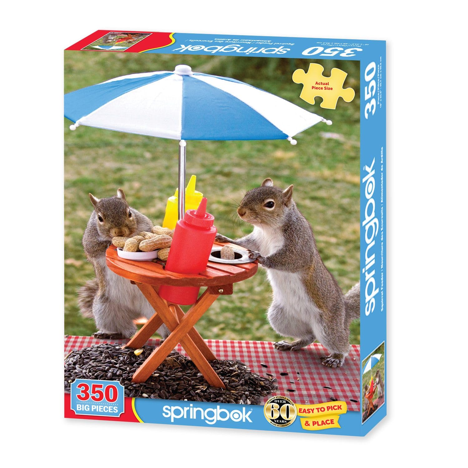 Springbok Squirrel Feeder 350 Piece Jigsaw Puzzle for Families