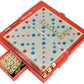 World's Smallest Scrabble, Miniature Magnetic Board, 98 Letters, 5 Blank Tiles & Portable Case, Family Game, Classic Scrabble Game, Perfect