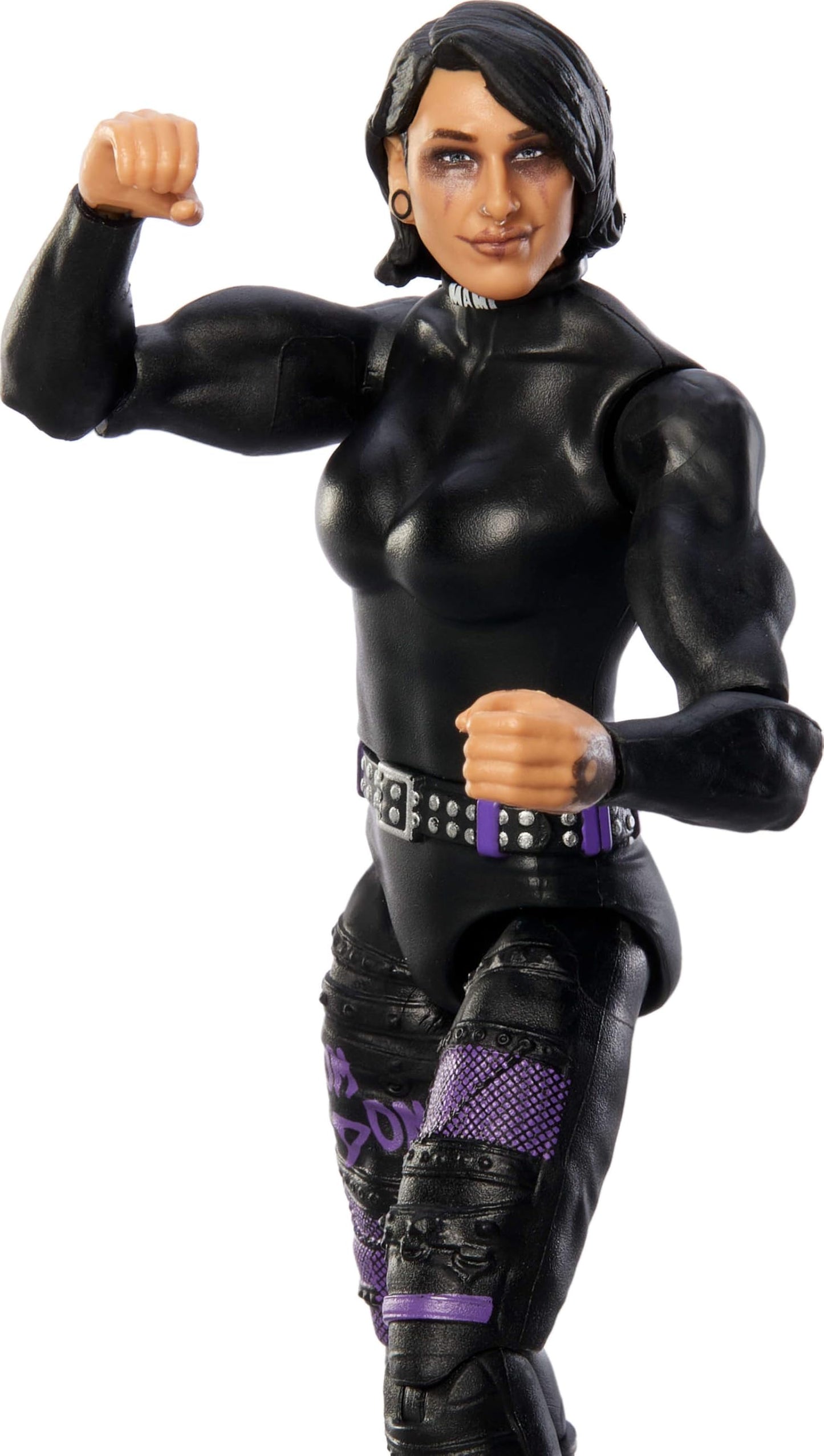 Mattel WWE Rhea Ripley Action Figure, Main Event Series #153 6-inch Collectible with 10 Articulation Points & Life-Like Look