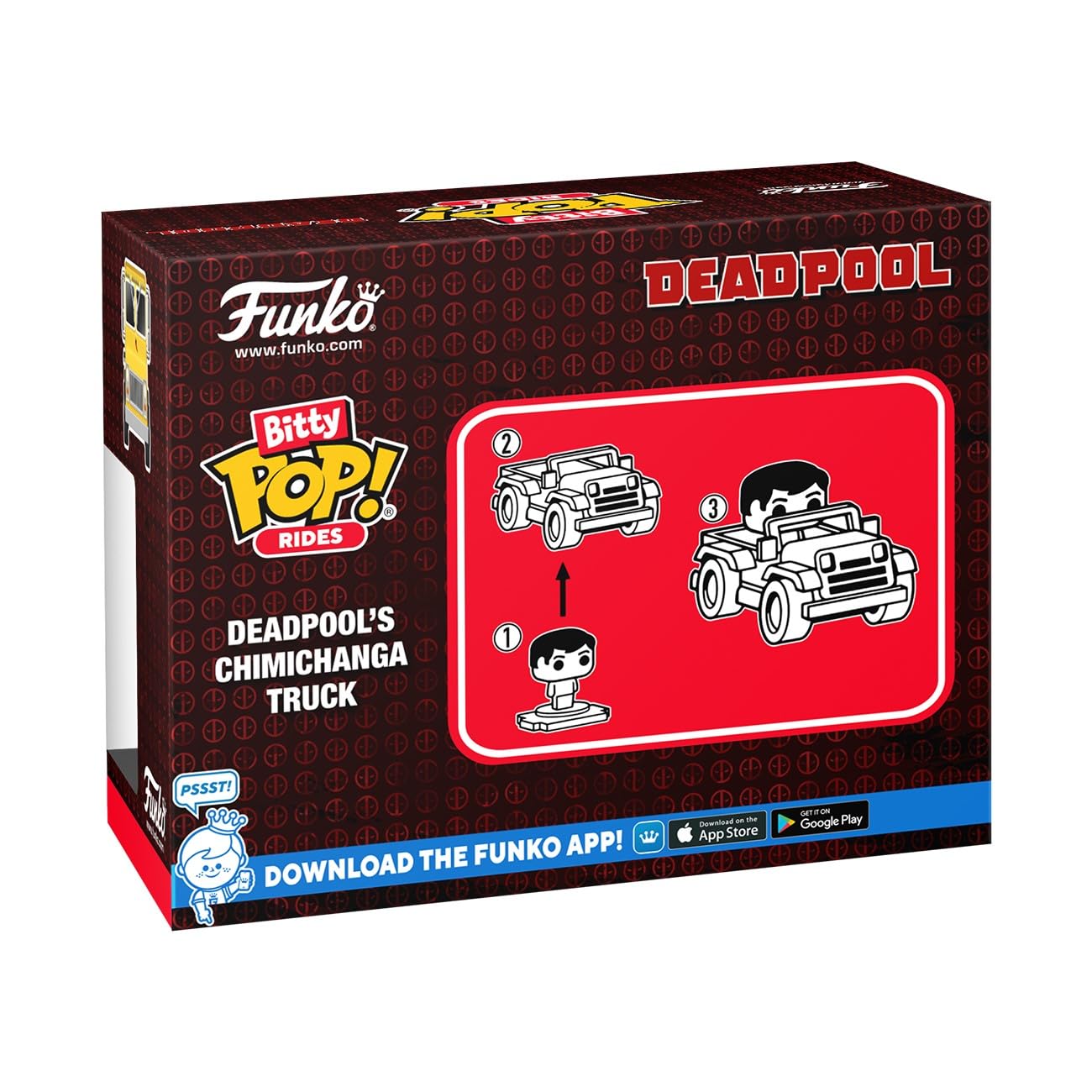 Funko Bitty Pop! Ride: Marvel - Deadpool and Chimichanga Truck - Collectable Vinyl Figure - Gift Idea - Official Merchandise - Toys for Kids & Adults