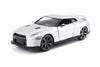 Jada Fast & Furious 1:32 2009 Brian's Nissan GT-R R35 Die-Cast Car, Toys for Kids and Adults(Silver)