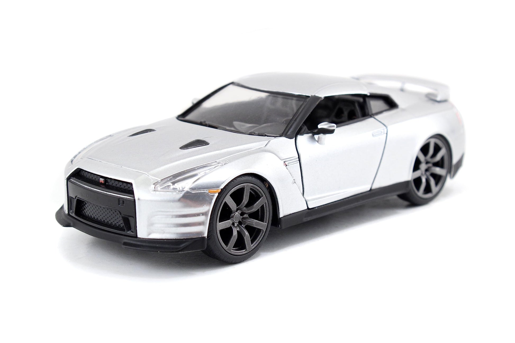 Jada Fast & Furious 1:32 2009 Brian's Nissan GT-R R35 Die-Cast Car, Toys for Kids and Adults(Silver)