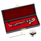 Dselvgvu Miniature Bass Clarinet with Stand and Case Mini Musical Instrument Bass Clarinet Replica Collectible Figurines Dollhouse Accessories Model