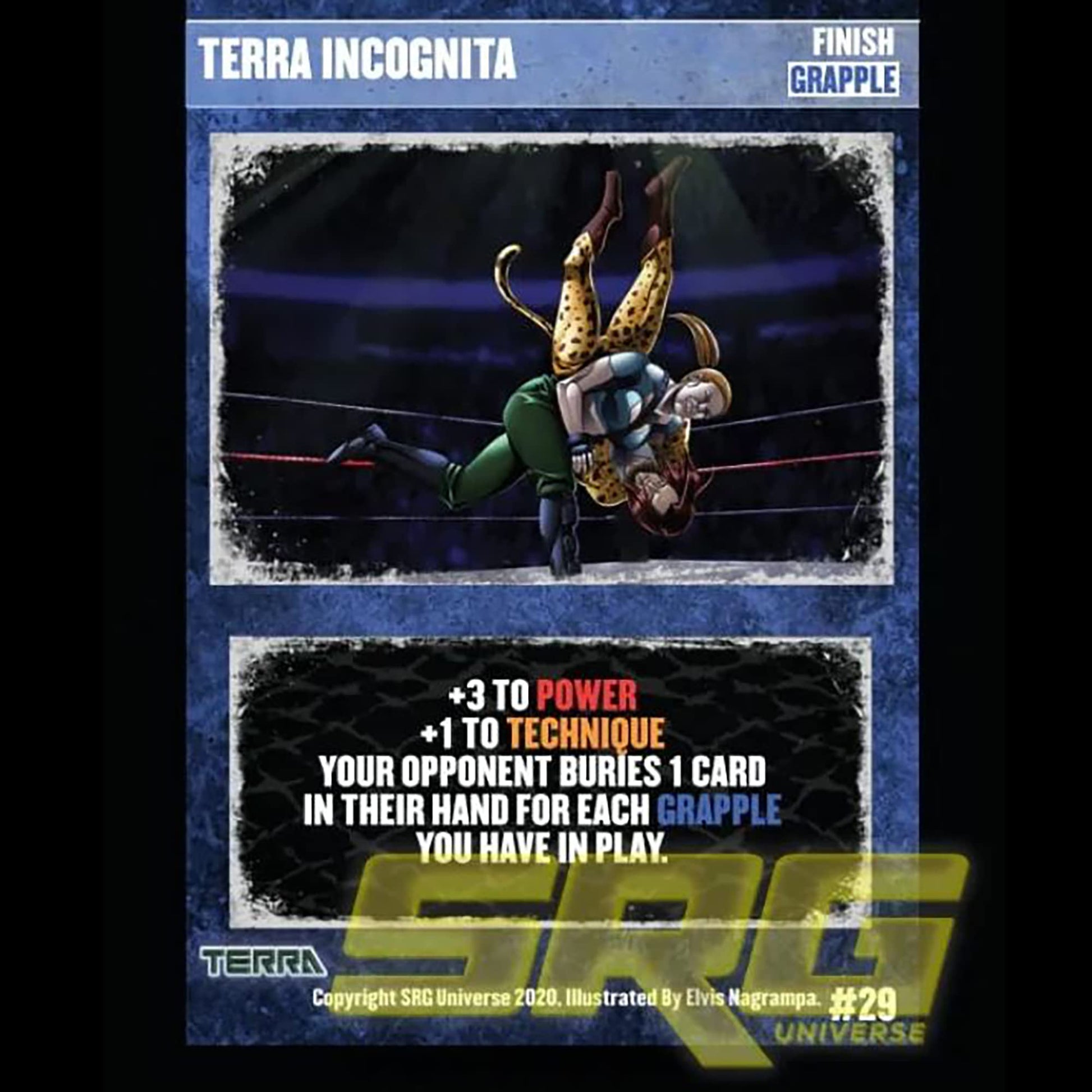 GTS Distribution Supershow Cosmic Crusader: Terra - Wrestling Card and Dice Game. SRG Structure Deck. Ages 12+, 2-6 Players, 10 Min Game Play