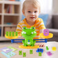 ISMETACU Frog Balance Math Toy for Preschool - Cool Counting Manipulatives and STEM Learning Materials for Kids Ages 5-7, Fun Number Match Activity