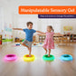 Special Supplies Liquid Gel LED Stepping Stones for Kids - Light-Up Circle Balance Blocks - Promote Coordination, Balance, Strength for Children