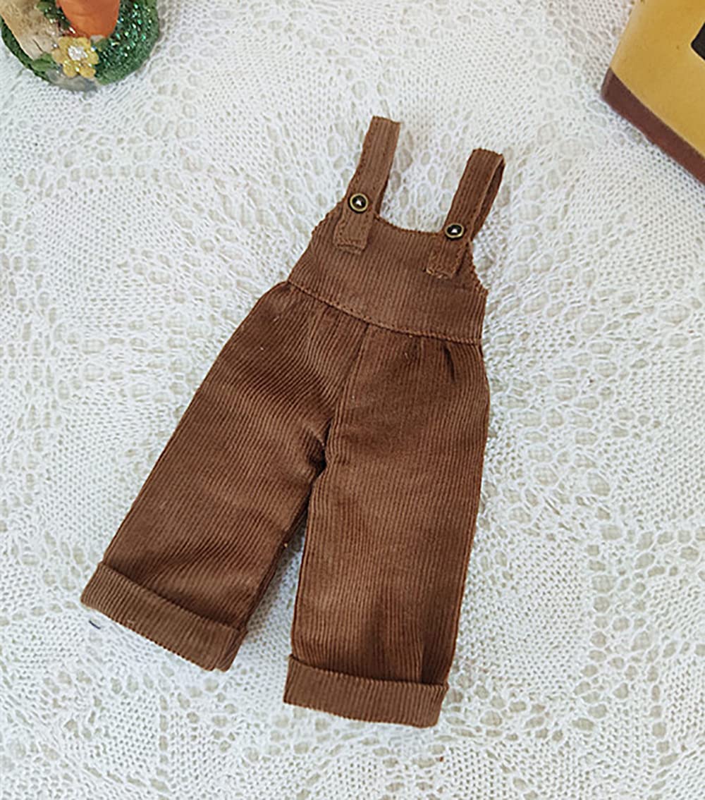 XiDonDon BJD Doll Clothes Overalls + T-shirt 2-piece Set for Blyth,Ob24,Licca,Azone Doll Toys Clothing Accessories (Set1)