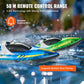 VEVOR RC Boat for Kids, 2Pack Remote Control Boat for Pools & Lakes, Racing Boat with LED Light & 4 Rechargeable Batteries, Whole Body Waterproof