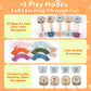 ODRIEW ABC Alphabet Puzzle Toys, Toddler Learning Preschool Toys, Wooden Flower Montessori Educational Toy with Storage Bag, Matching Games