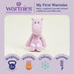 warmies Microwavable & Weighted Stuffed Animals, Hippo - Soothing Heated Stuffed Animal - Dual Heat & Chill Comfort - Calming Comfort for Adults