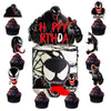 Spider Birthday Party Cake Toppers Decorations, 25 Pcs Black Spider Cake Topper and Cupcake Toppers Set, Perfect for Kids' Birthday Cakes - Superhero