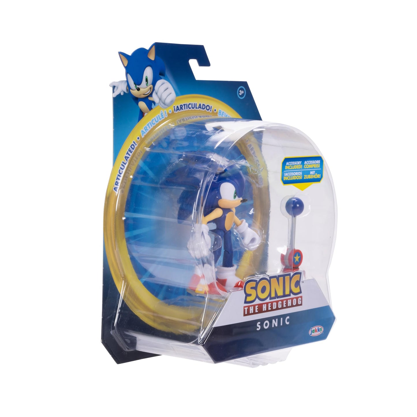 Sonic the Hedgehog 4-inch Sonic Action Figure with Blue Checkpoint Accessory. Ages 3+ (Officially licensed by Sega)