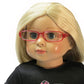 American Fashion World Doll Pink and Purple Framed Glasses for 18-Inch Dolls | Premium Quality & Trendy Design | Dolls Accessories | Perfect Fit
