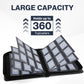 Toploader Binder, Holds 360 Toploader, 100 Toploaders INCLUDED, 9-Pocket PU Cover Top Loader Binder for 3" x 4" Rigid Toploaders, Ringless