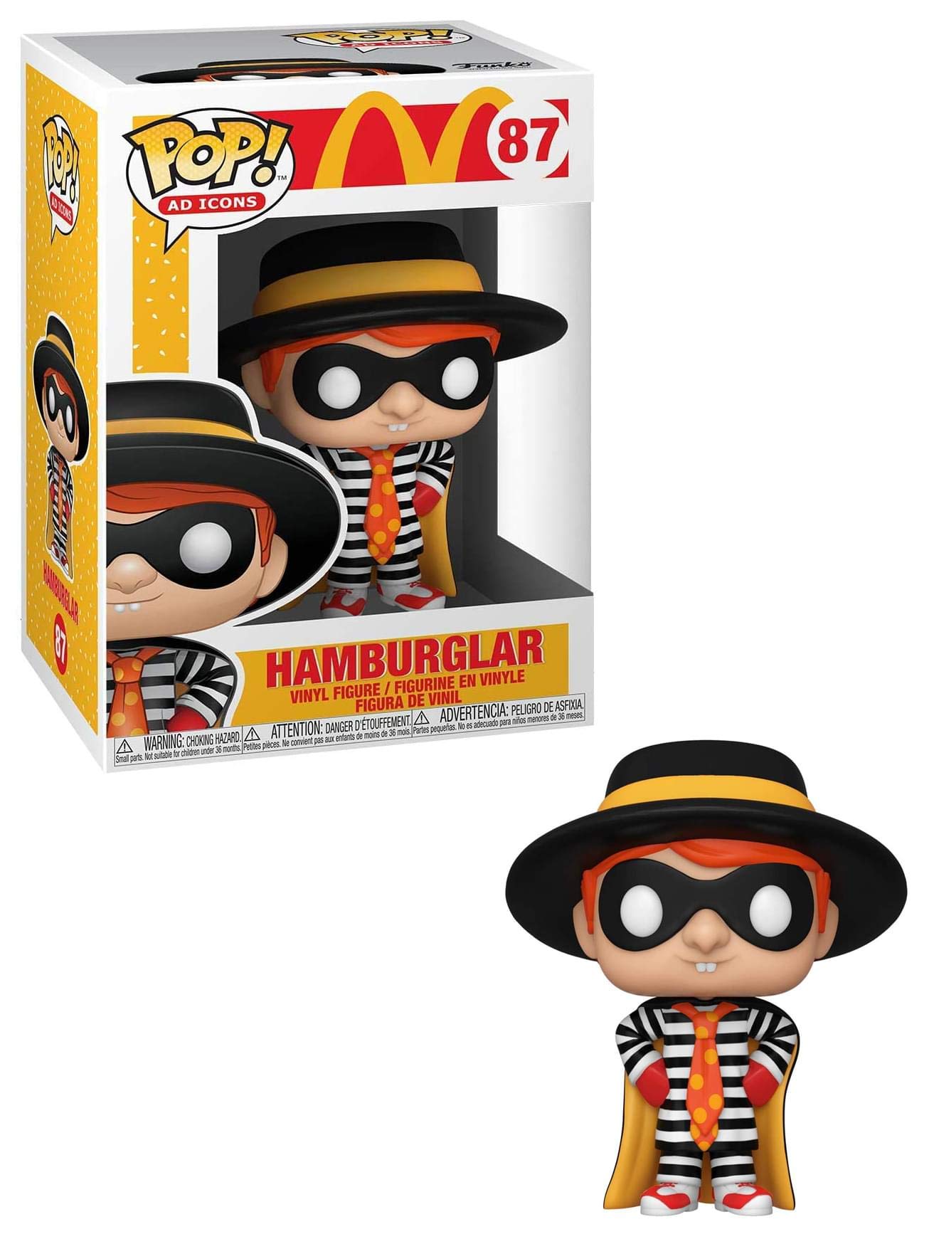 Funko Pop! Ad Icons: McDonald's - Hamburglar, Multicolor, 3.75 inches