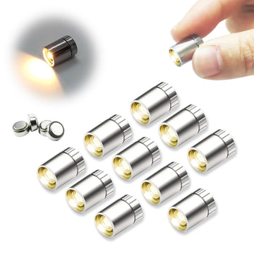 SUZEYAR 10 pcs Miniature Led Lights,Tiny Lights for Hand Craft/DIY,Miniature Lights Battery Powered, Dollhouse Light,Mini Lights for Toy Brick