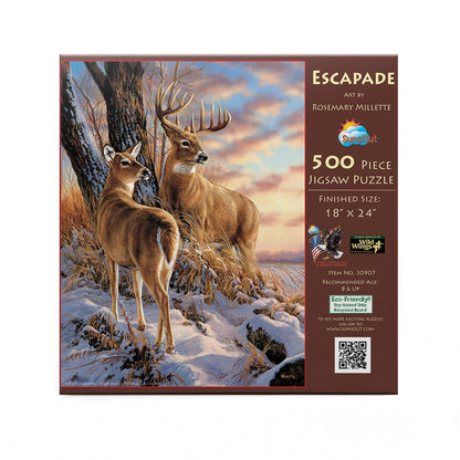 SUNSOUT INC - Escapade - 500 pc Jigsaw Puzzle by Artist: Rosemary Millette - Finished Size 18" x 24" - MPN# 30907