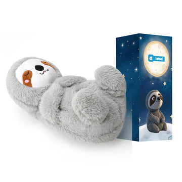 ianul Breathing Stuffed Animal,Soothing Stuffed Animal for Anxiety Relief with Realistic Breathing Motion, Calming Music, Gentle Lights,Machine