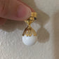Miniature Globe Light Ceiling Lamp, 1:12 Scale Dollhouse Accessory, Gold Finish, 1 inch High