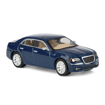Greenlight 1/64 2013 Chrysler 300C, Blue, Rick's Auto Sales, LP Diecast Exclusive 51620