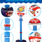 LAO XUE Toddler Basketball Hoop Set,Adjustable Kids Basketball Goal